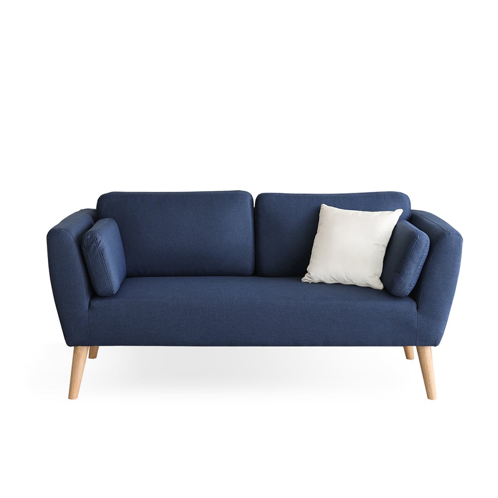 SOFA HOME PREMIUM SONRISE 2 CUERPOS AZUL MARINO - 1