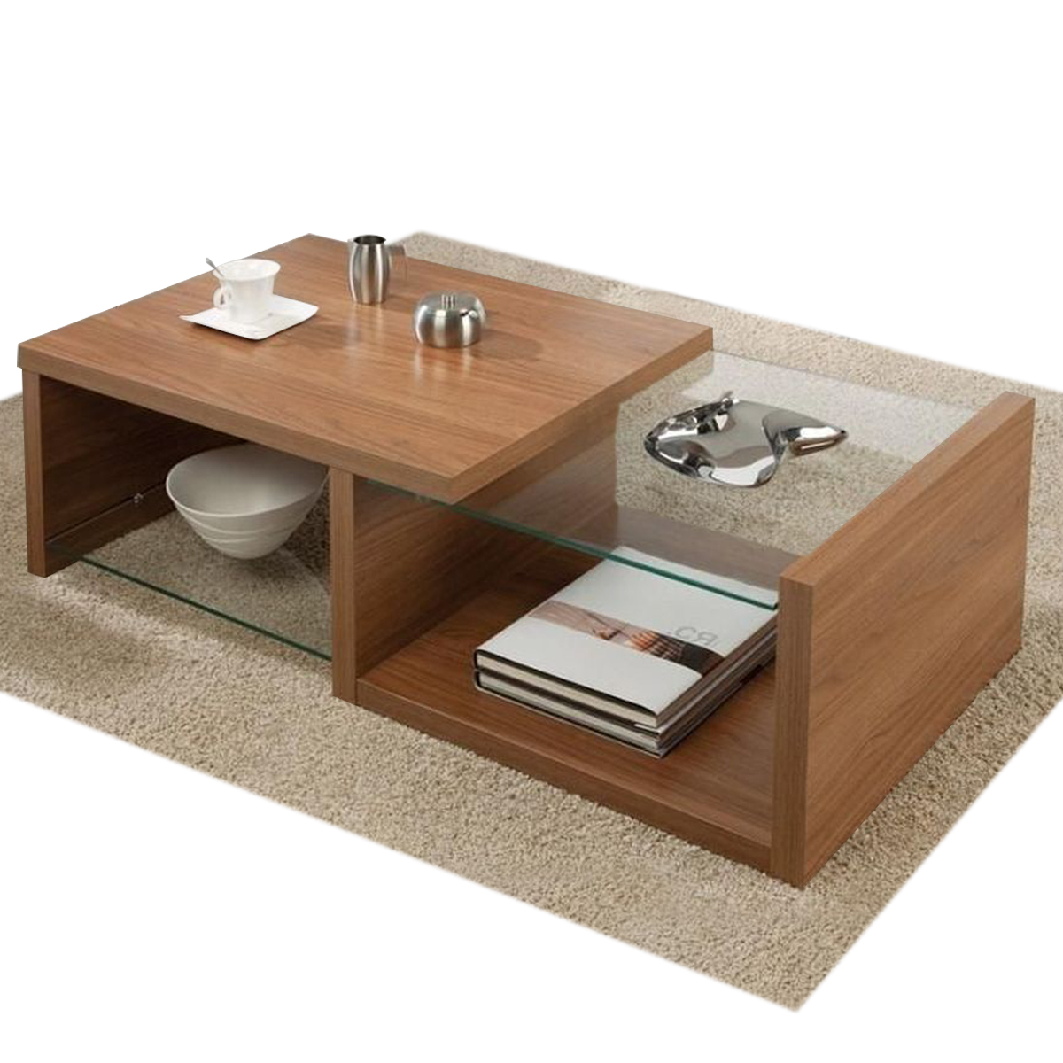 MESA DE CENTRO HOME PREMIUM MELANIE NATURAL - 1