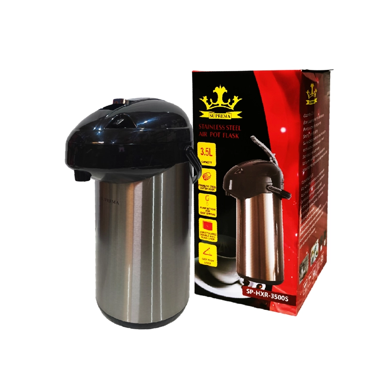 TERMO SIFÓN SUPREMA DE 3.5 LITROS ACERO INOXIDABLE SP-HXR-3500S - 1