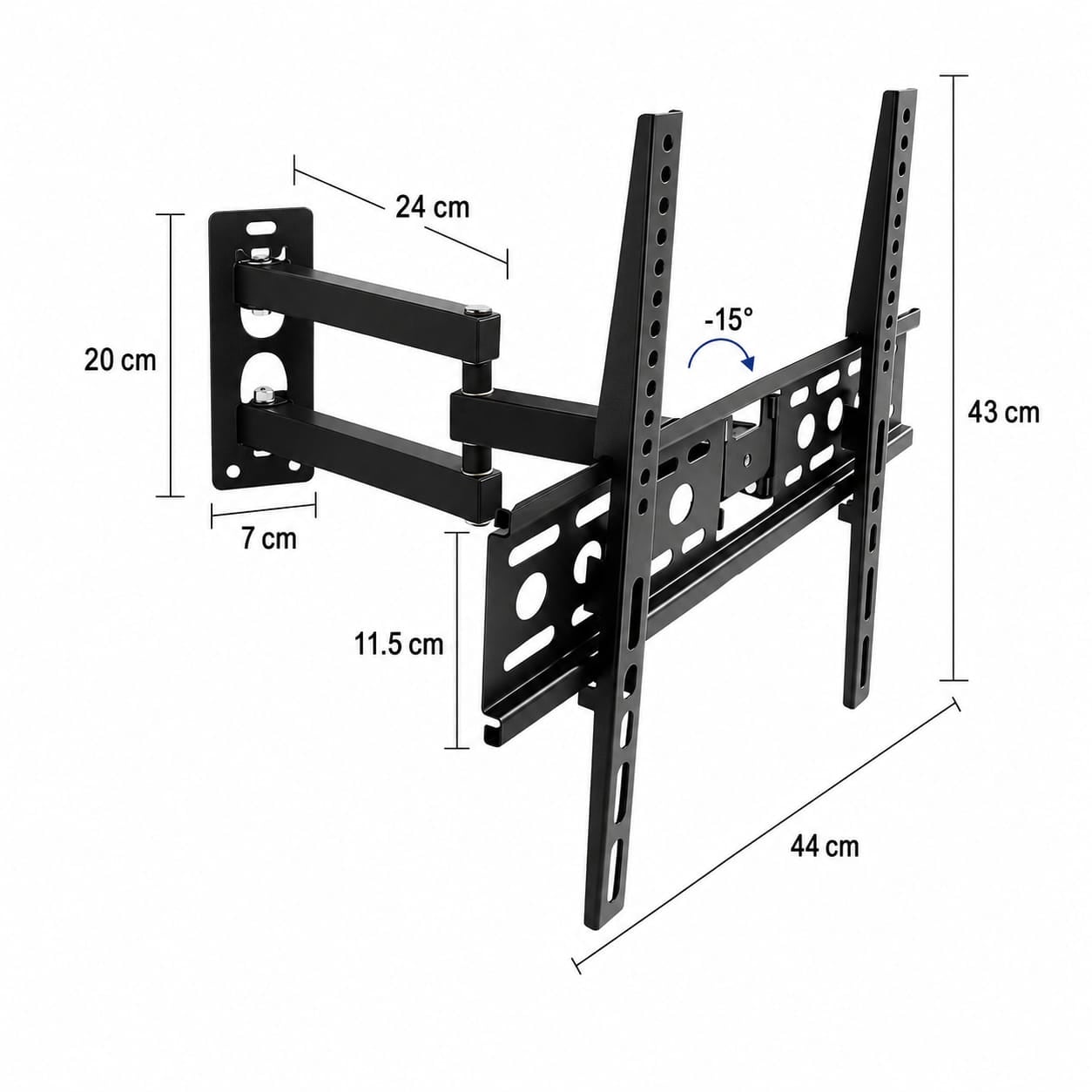 RACK PARA TV ARTICULADO RECLINABLE 36 A 55 PULGADAS Y 35 KGS NS-814-1 - 2