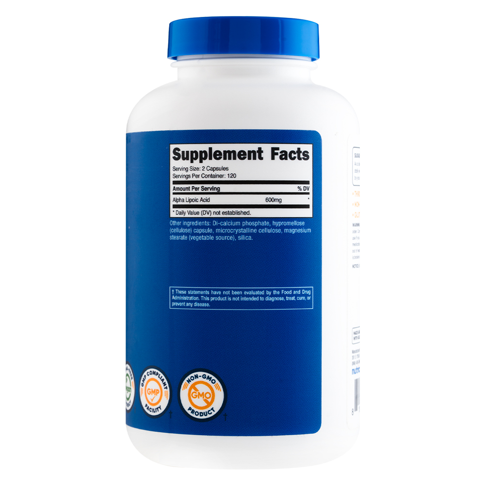 ÁCIDO ALFA LIPÓICO - NUTRICOST - 240 CÁPSULAS - 3