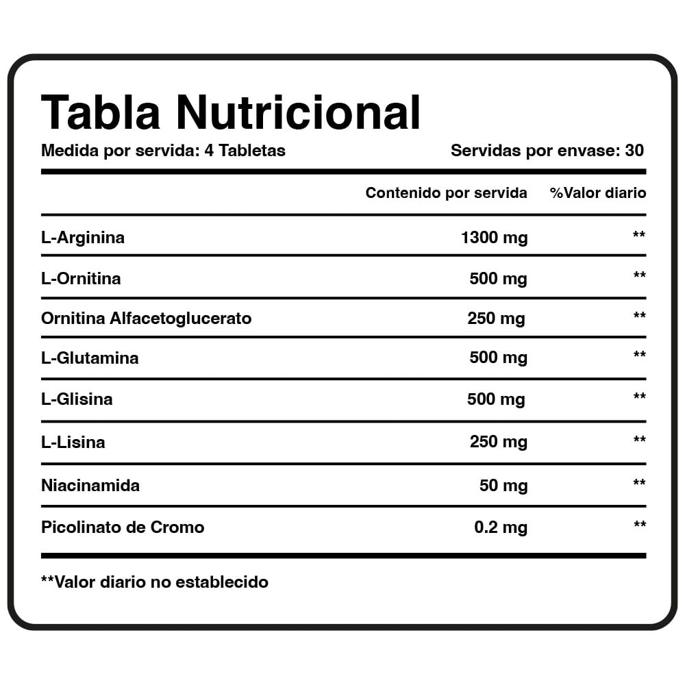 HGH RELEASING - XTRALIFE - 120 TABLETAS - 4