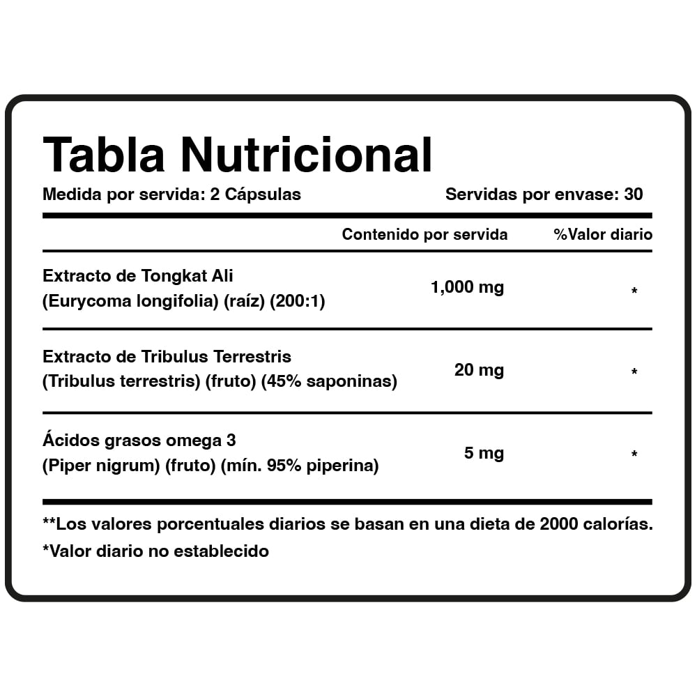 TONGKAT ALI - NUTRICOST - 60 CÁPSULAS - 5