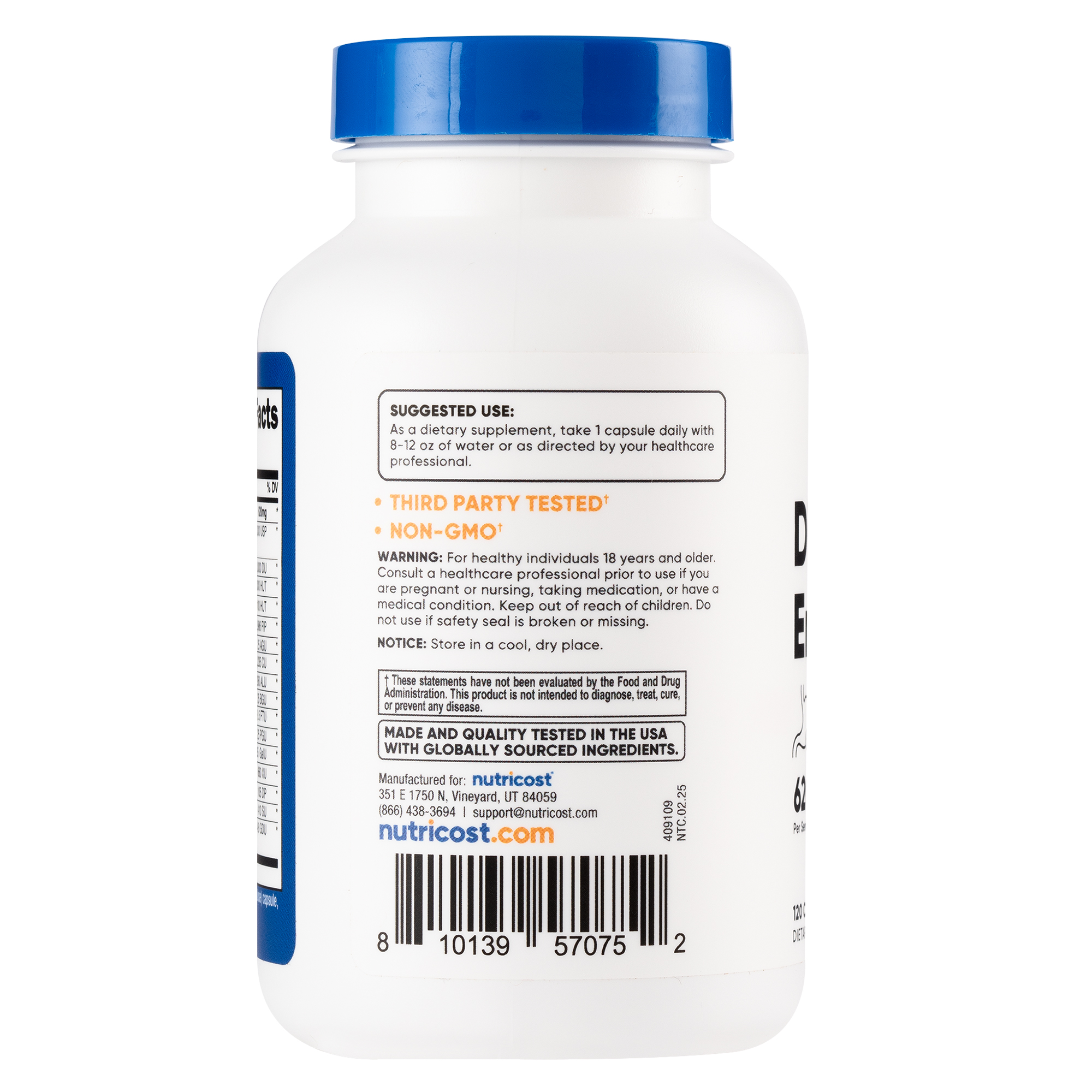 ENZIMAS DIGESTIVAS - NUTRICOST - 120 CÁPSULAS - 2