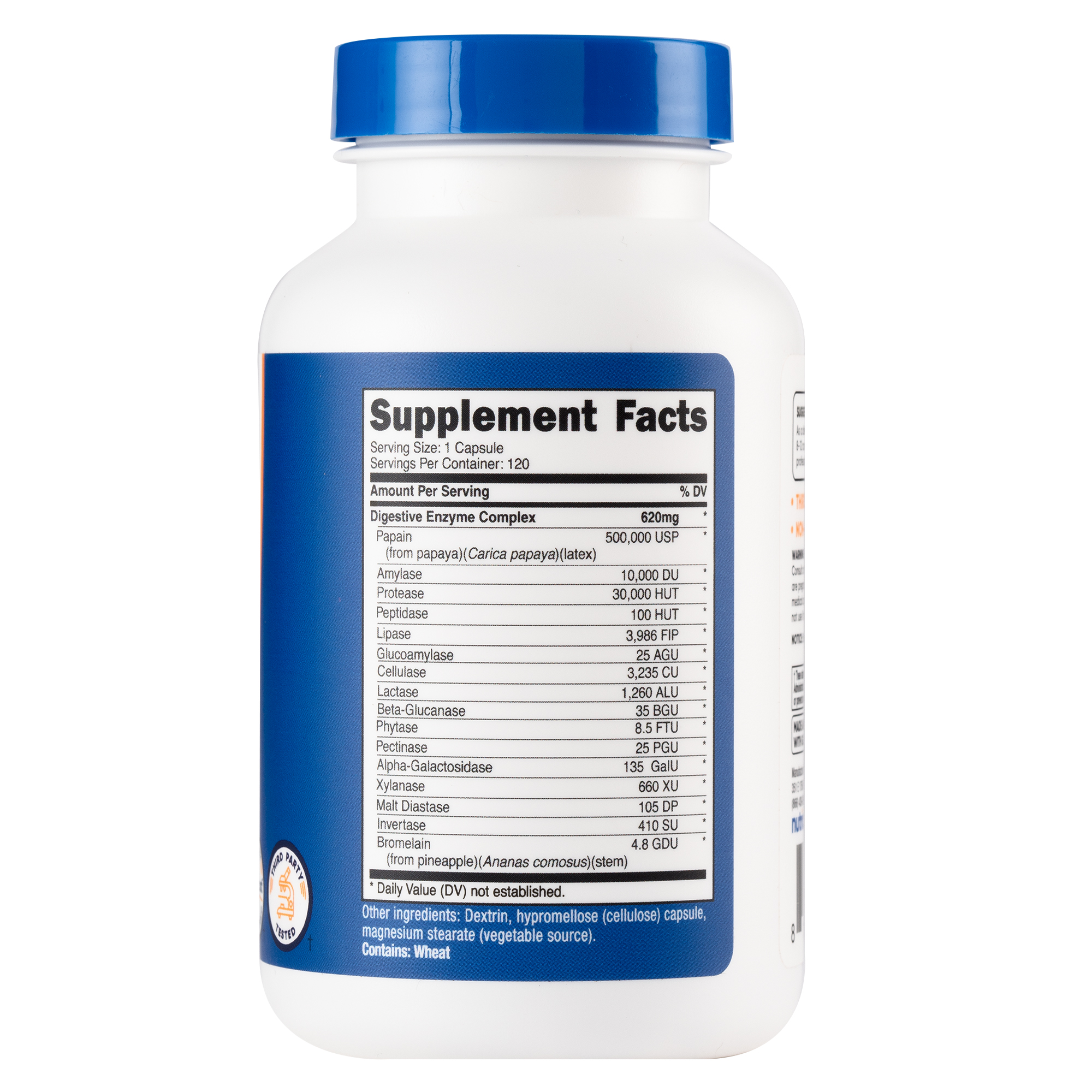 ENZIMAS DIGESTIVAS - NUTRICOST - 120 CÁPSULAS - 3