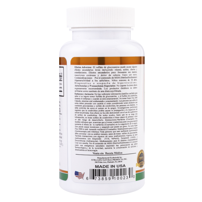GLUCOSAMINA + CONDROITINA + SMS - XTRALIFE - 60 CÁPSULAS - 2
