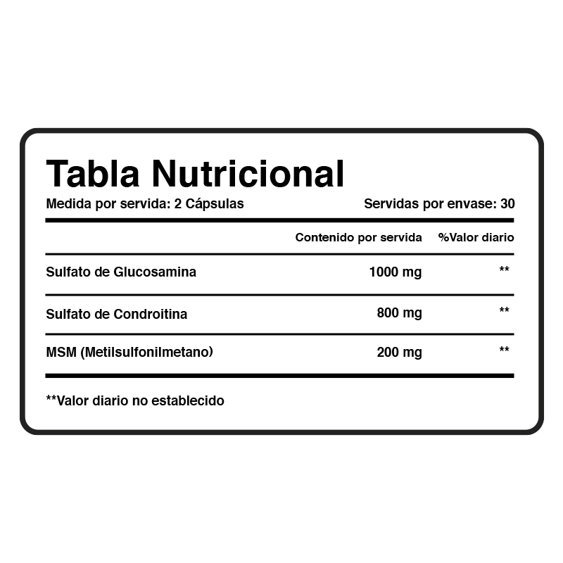 GLUCOSAMINA + CONDROITINA + SMS - XTRALIFE - 60 CÁPSULAS - 4