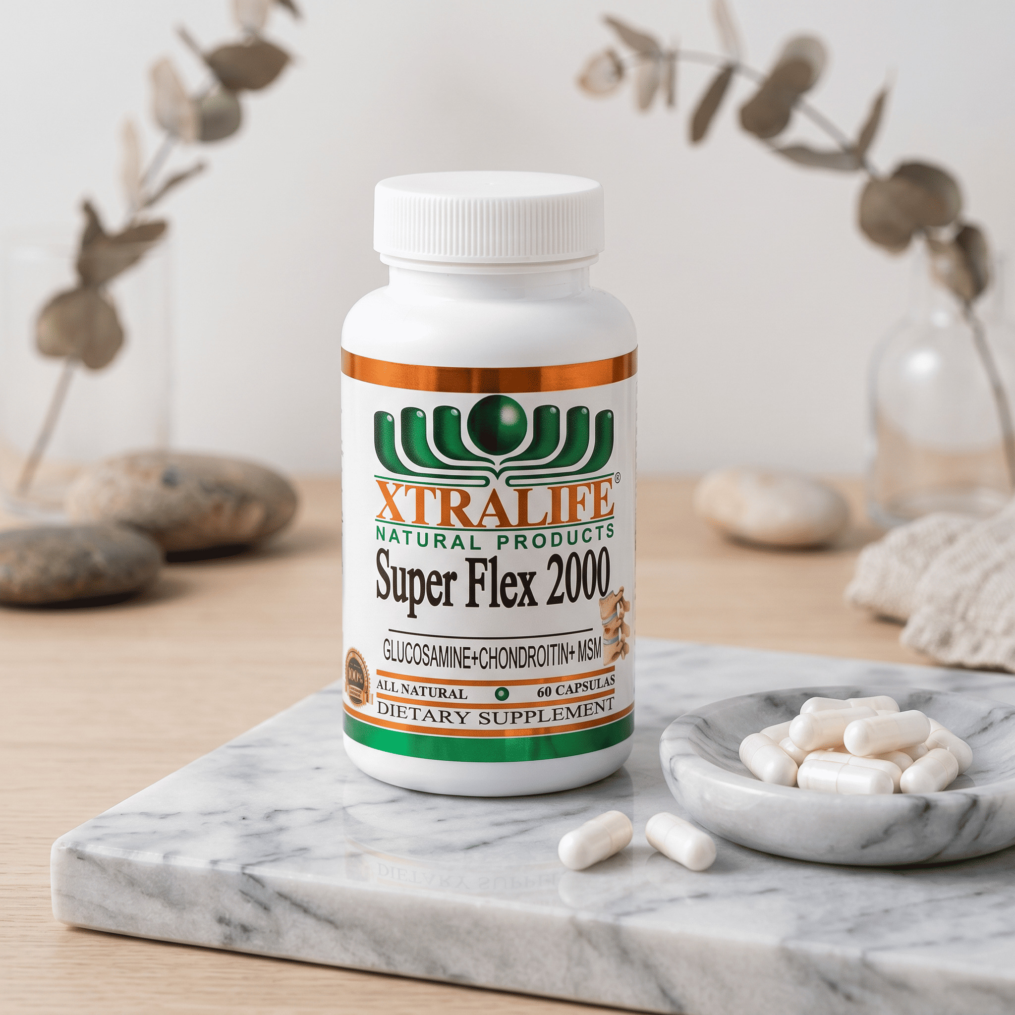 GLUCOSAMINA + CONDROITINA + SMS - XTRALIFE - 60 CÁPSULAS - 5