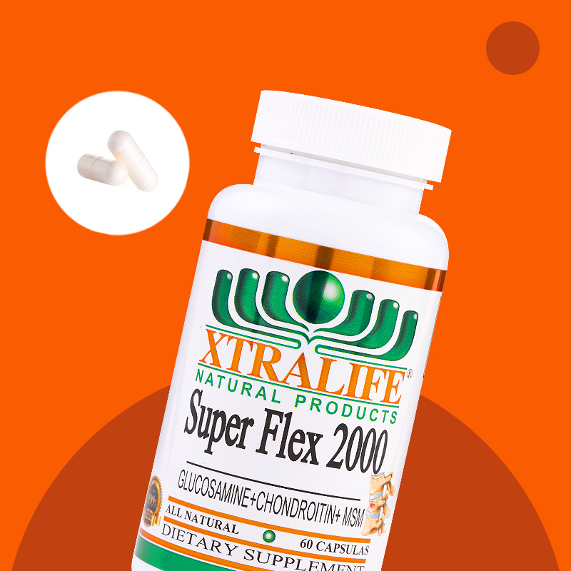 GLUCOSAMINA + CONDROITINA + SMS - XTRALIFE - 60 CÁPSULAS - 6