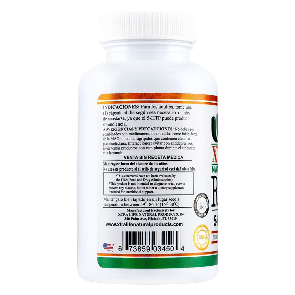 RELAXIN 5 HTP - XTRALIFE - 30 CÁPSULAS - 2