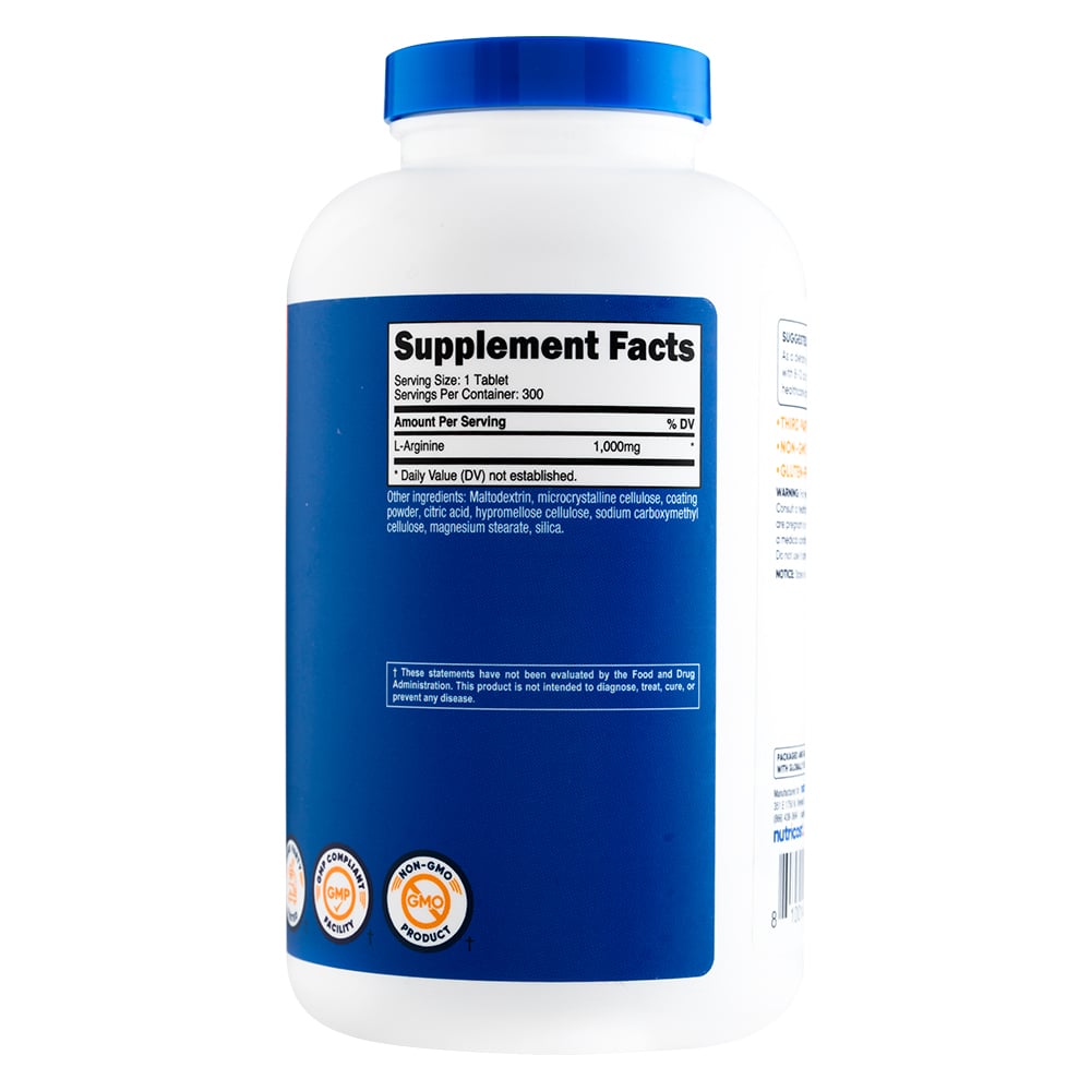 L-ARGININA - NUTRICOST - 300 TABLETAS - 3