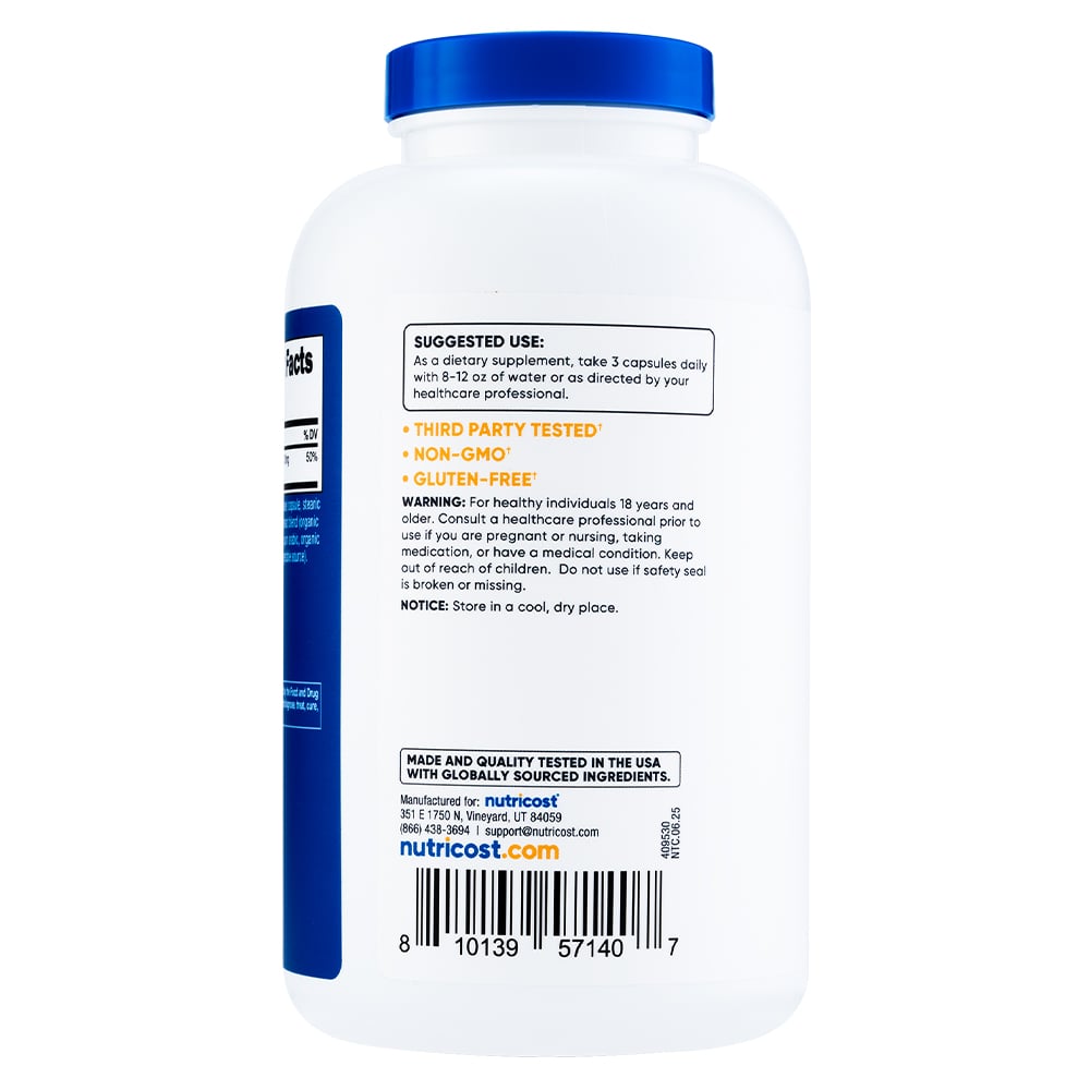 GLICINATO MAGNESIO - NUTRICOST - 360 CÁPSULAS - 3