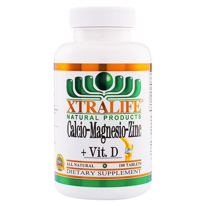 CALCIO - MAGNESIO - ZINC + VITAMINA D - XTRALIFE - 100 TABLETAS - 1