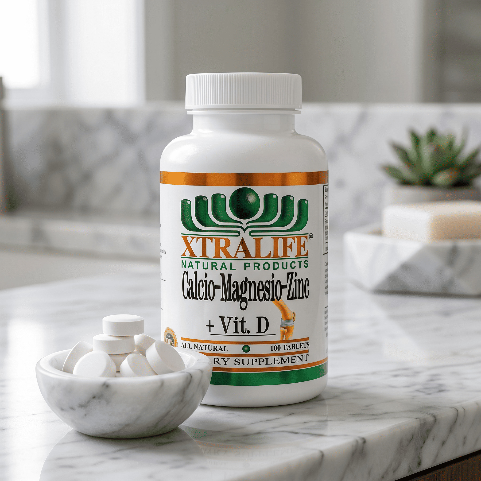 CALCIO - MAGNESIO - ZINC + VITAMINA D - XTRALIFE - 100 TABLETAS - 5