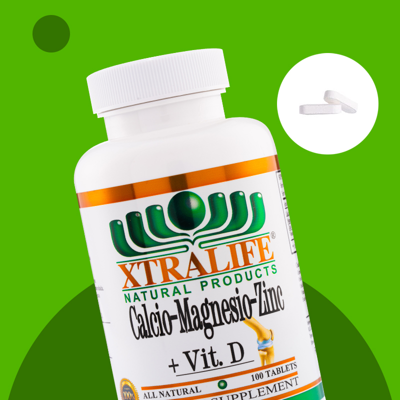 CALCIO - MAGNESIO - ZINC + VITAMINA D - XTRALIFE - 100 TABLETAS - 6