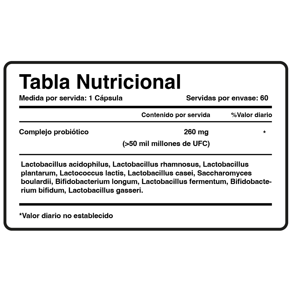 PROBIÓTICO - NUTRICOST - 60 CÁPSULAS - 5