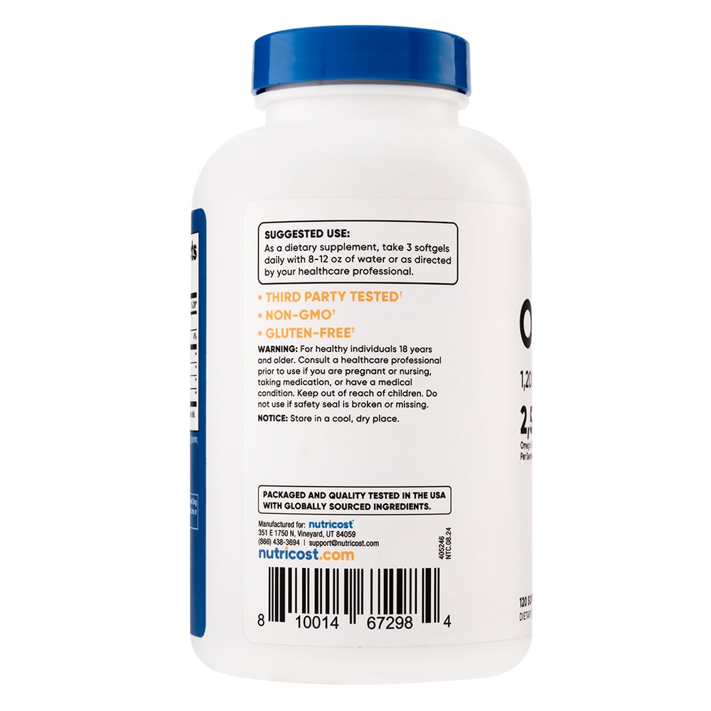 OMEGA 3 - NUTRICOST - 120 SOFTGELS - 3