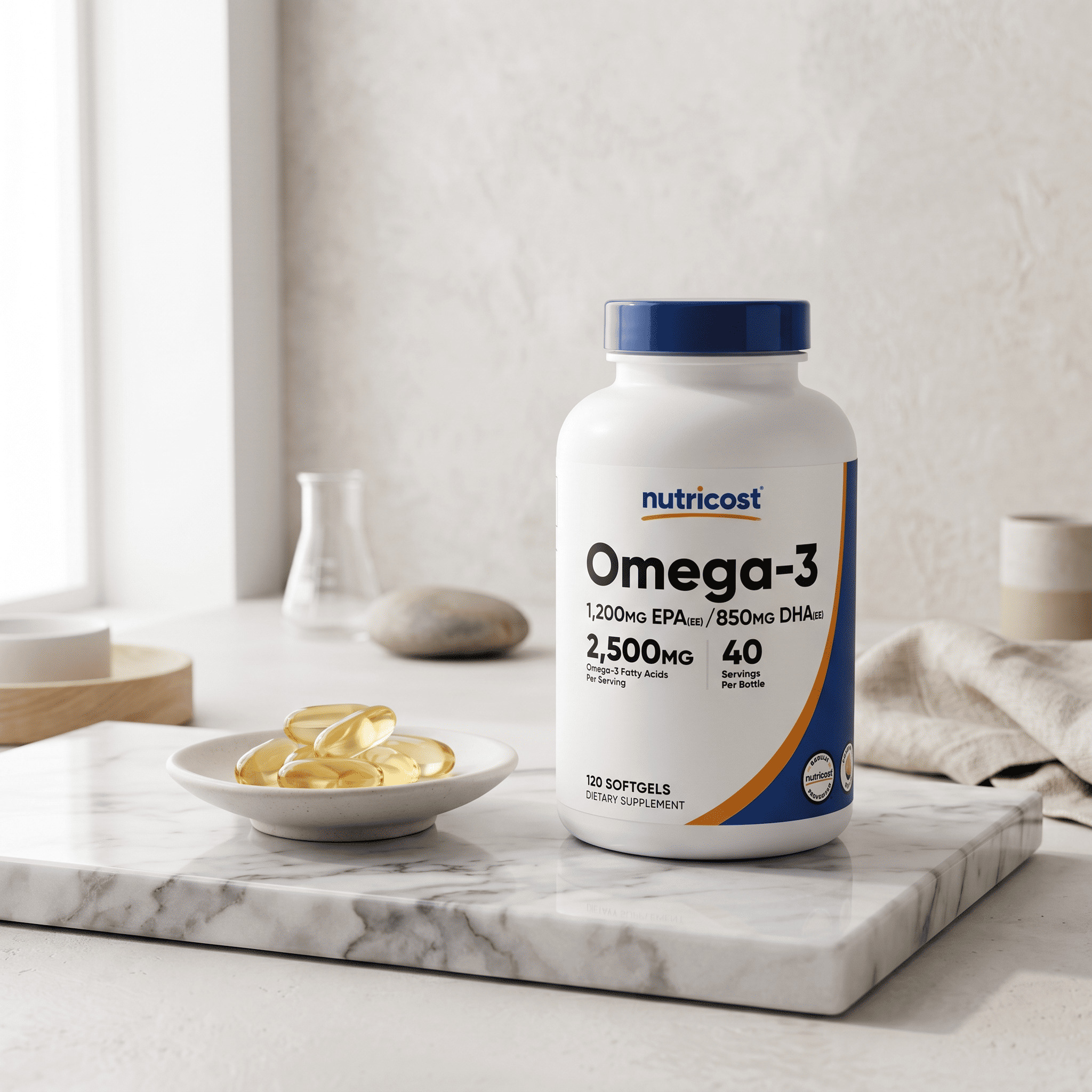 OMEGA 3 - NUTRICOST - 120 SOFTGELS - 6