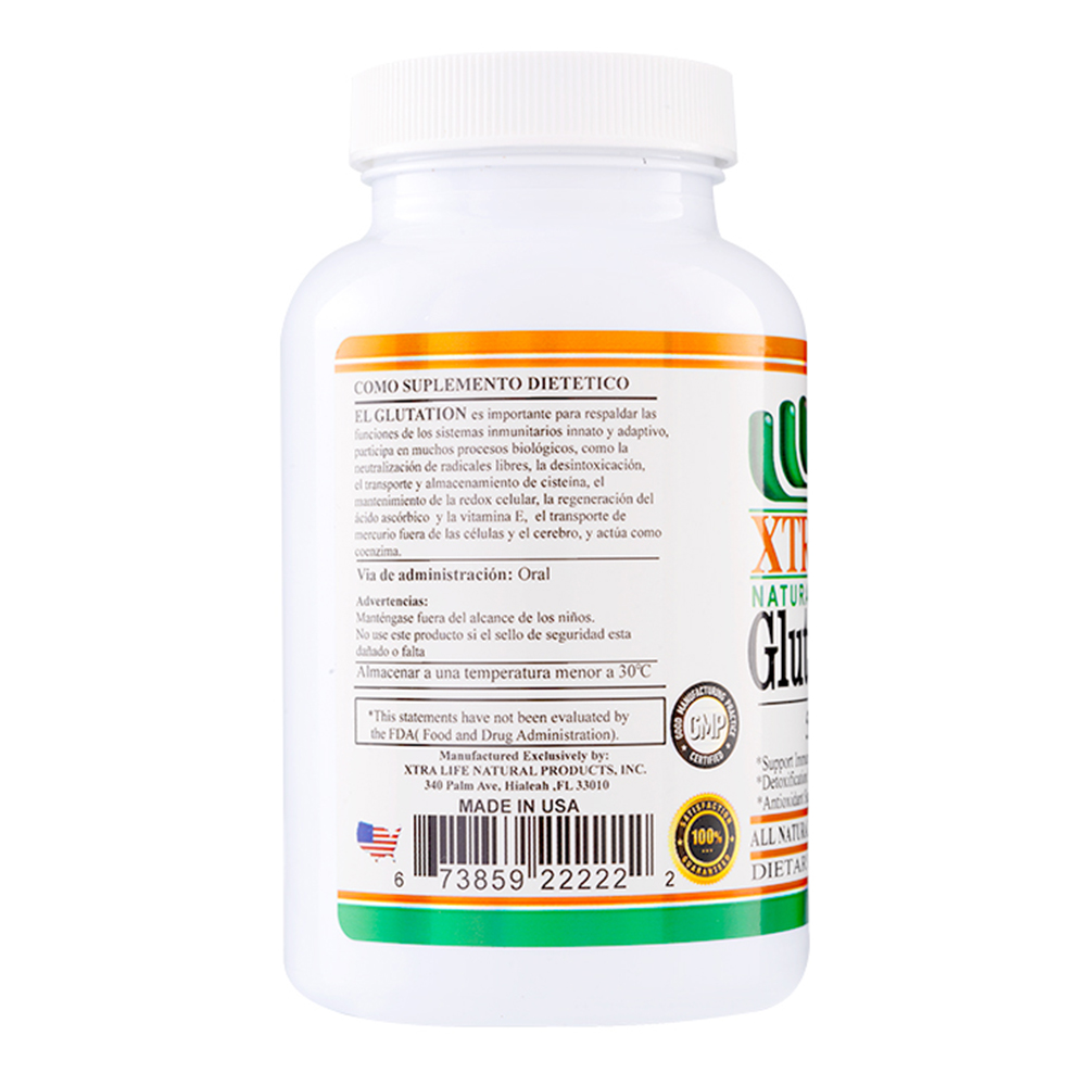 GLUTATION - XTRALIFE - 60 CÁPSULAS - 2