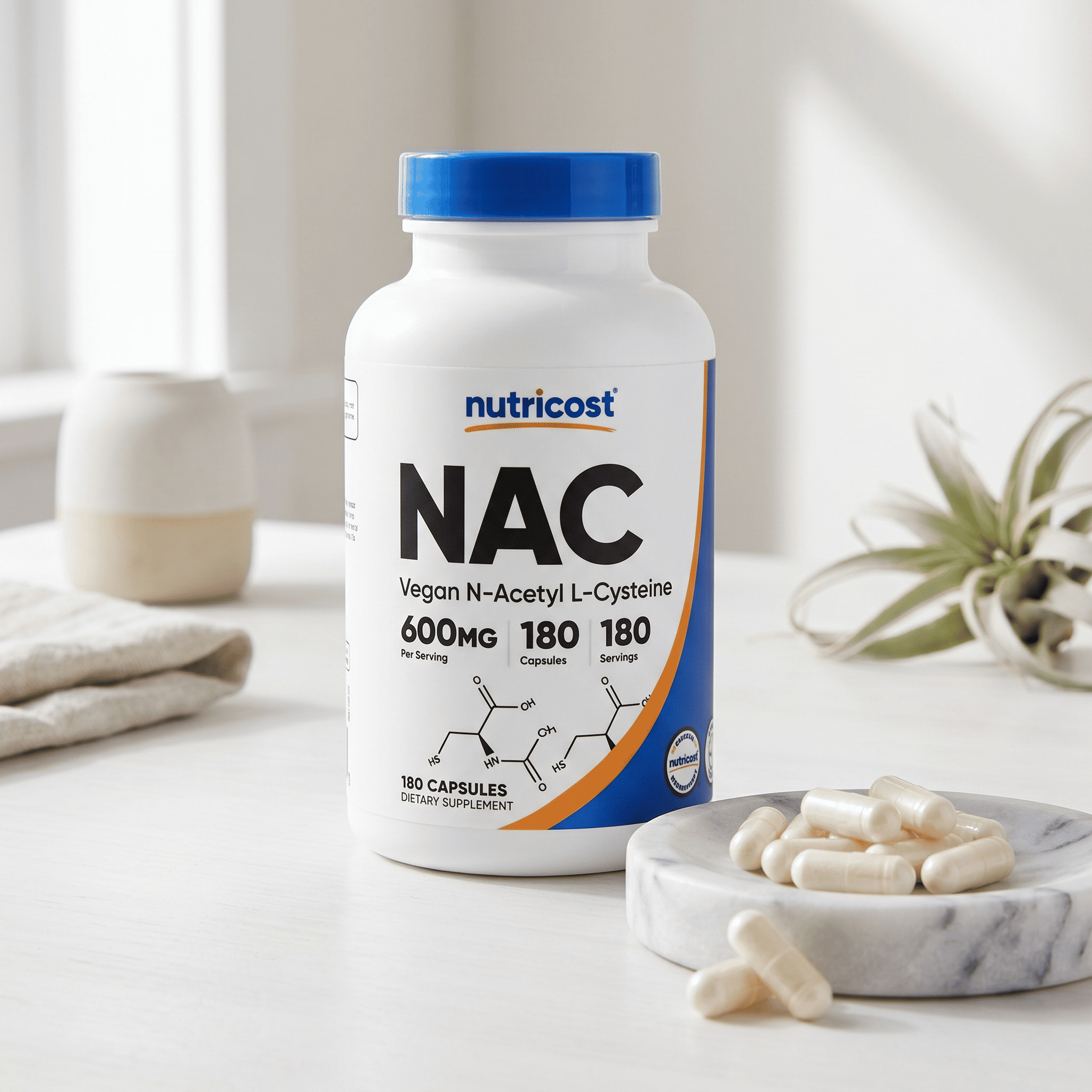 NAC - NUTRICOST - 180 CÁPSULAS - 6