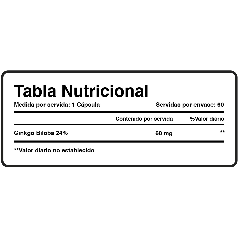 GINKGO BILOBA - XTRALIFE - 60 CÁPSULAS - 4