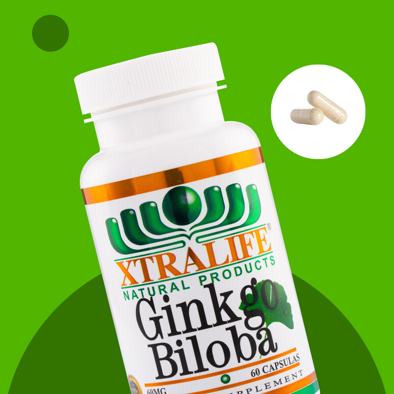 GINKGO BILOBA - XTRALIFE - 60 CÁPSULAS - 6