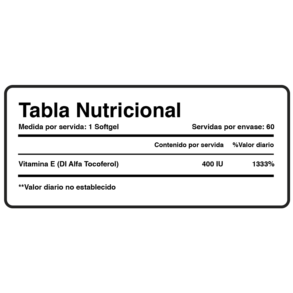 VITAMINA E - XTRALIFE - 60 SOFTGELS - 4