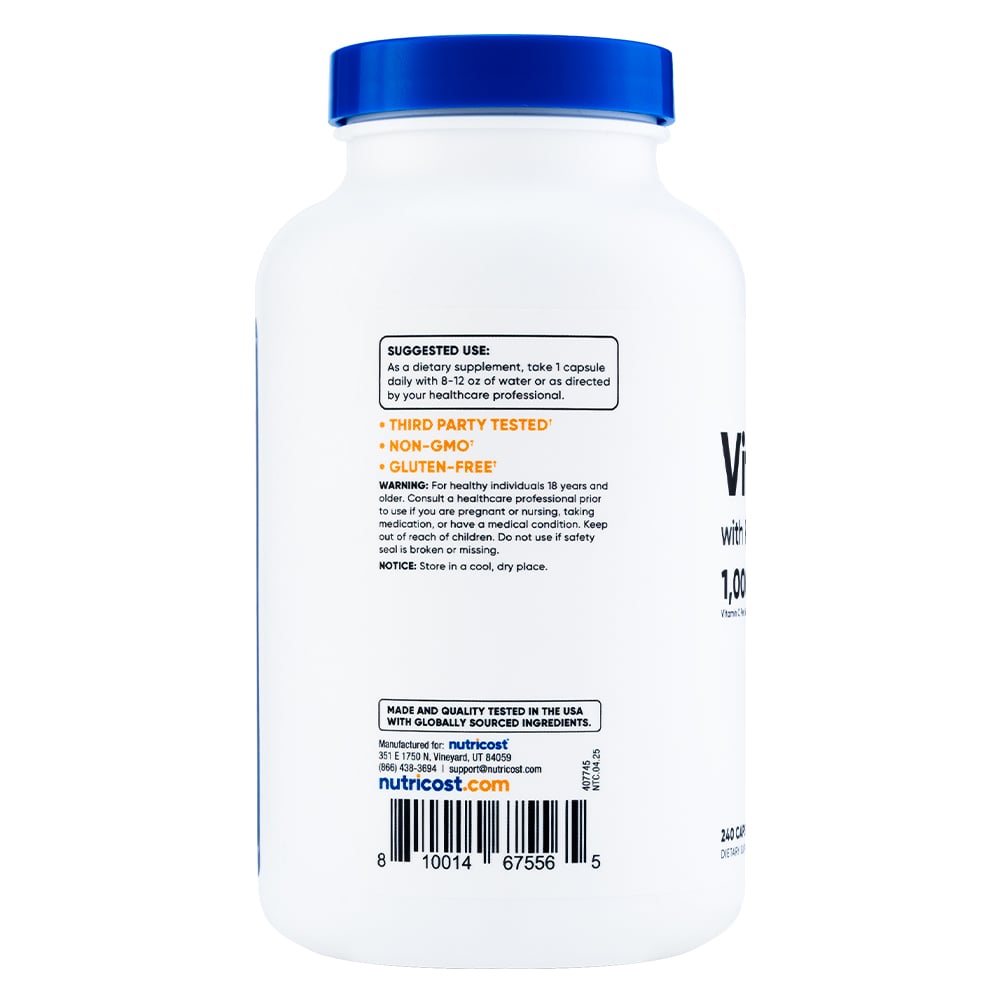 VITAMINA C - NUTRICOST - 240 CÁPSULAS - 3