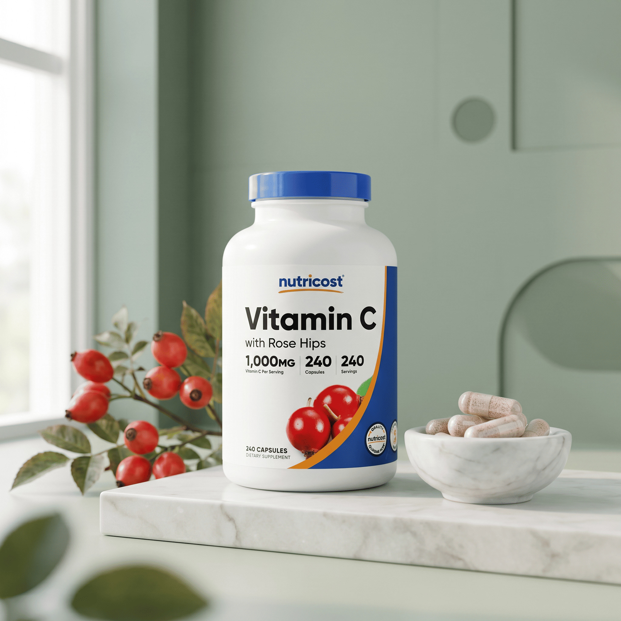 VITAMINA C - NUTRICOST - 240 CÁPSULAS - 6
