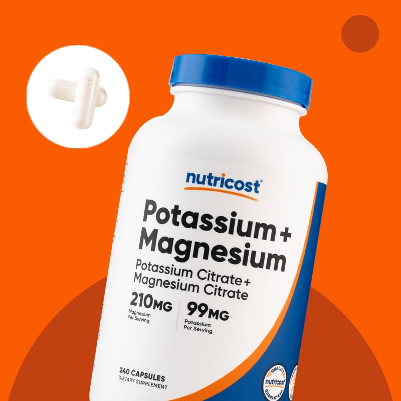 CITRATO MAGNESIO + CITRATO POTASIO - NUTRICOST - 240 CÁPSULAS - 7