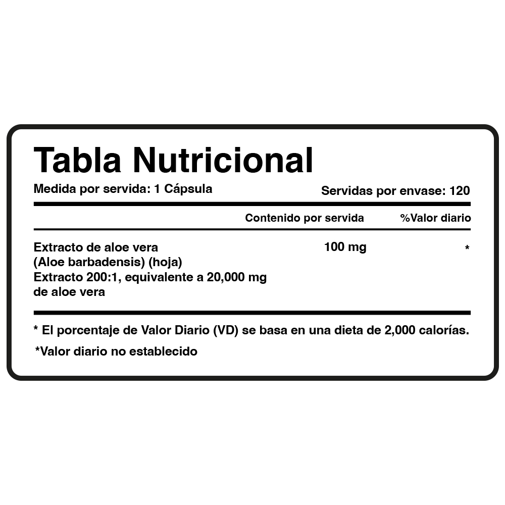 ALOE VERA - NUTRICOST - 120 CÁPSULAS - 5