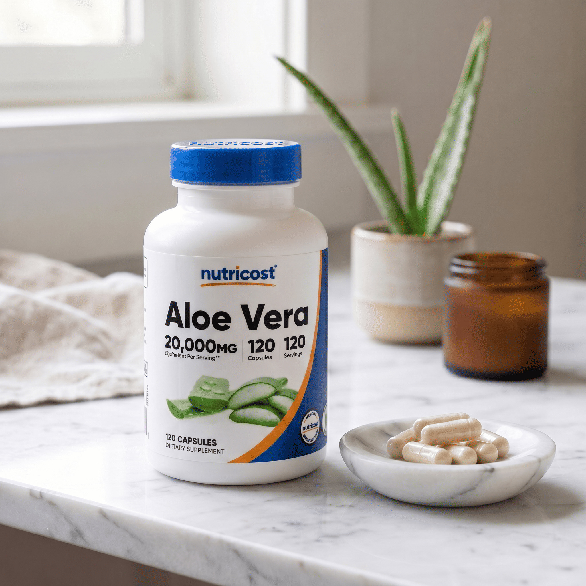 ALOE VERA - NUTRICOST - 120 CÁPSULAS - 6