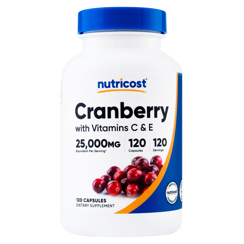 CRANBERRY + VITAMINA C Y E - NUTRICOST - 120 CÁPSULAS - 1