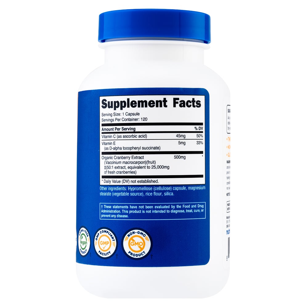 CRANBERRY + VITAMINA C Y E - NUTRICOST - 120 CÁPSULAS - 2