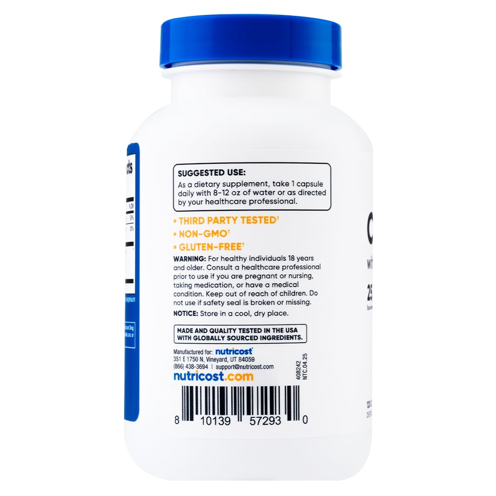 CRANBERRY + VITAMINA C Y E - NUTRICOST - 120 CÁPSULAS - 3