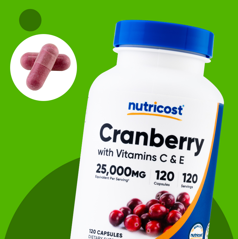 CRANBERRY + VITAMINA C Y E - NUTRICOST - 120 CÁPSULAS - 7