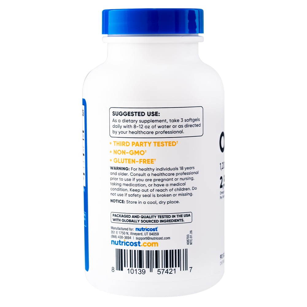 OMEGA 3 - NUTRICOST - 90 SOFTGELS - 3