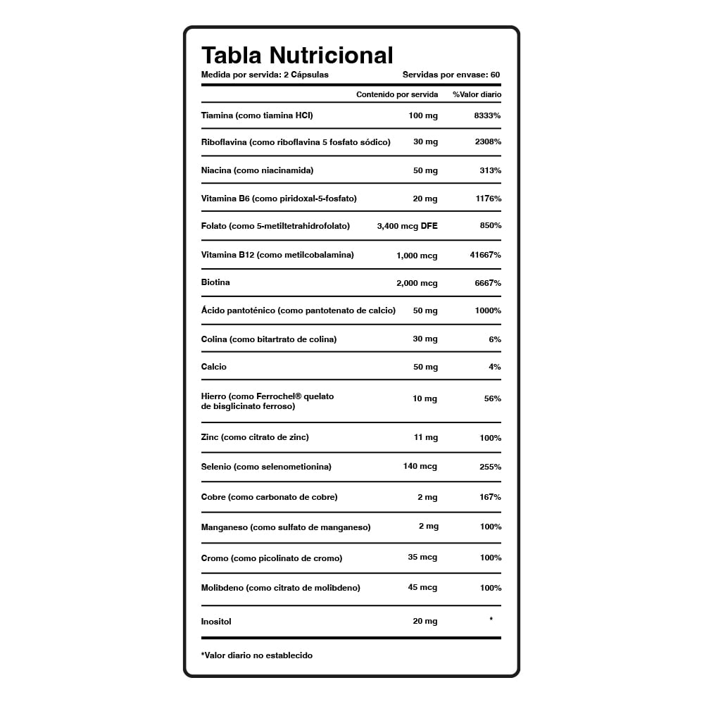COMPLEJO B - NUTRICOST - 120 CÁPSULAS - 5