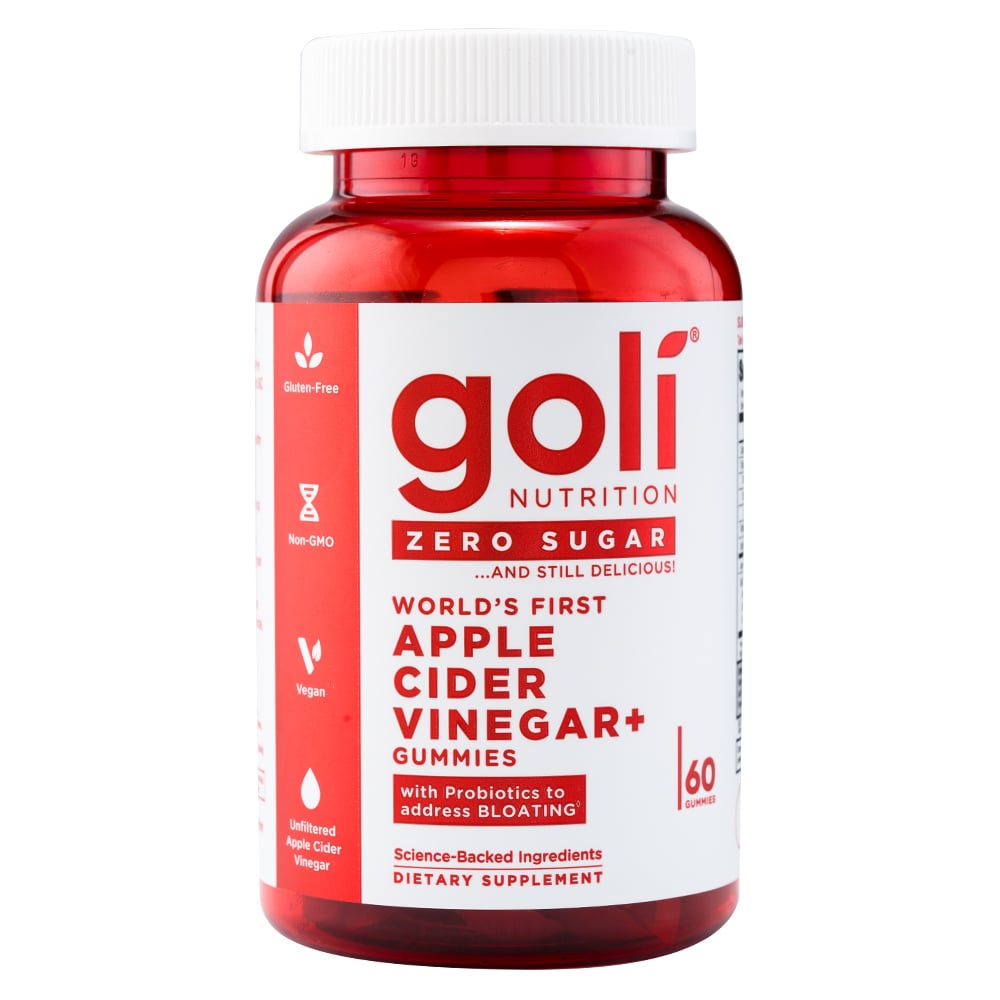 VINAGRE DE MANZANA SIN AZUCAR - GOLI - 60 GOMITAS - 1