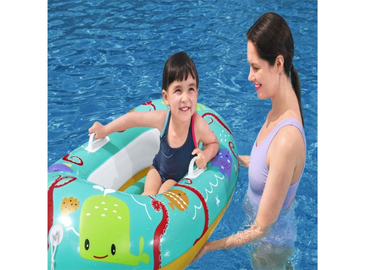 FLOTADOR BOTE JUNIOR HAPPY CRUSTÁCEO 110X64CM - BESTWAY - 7