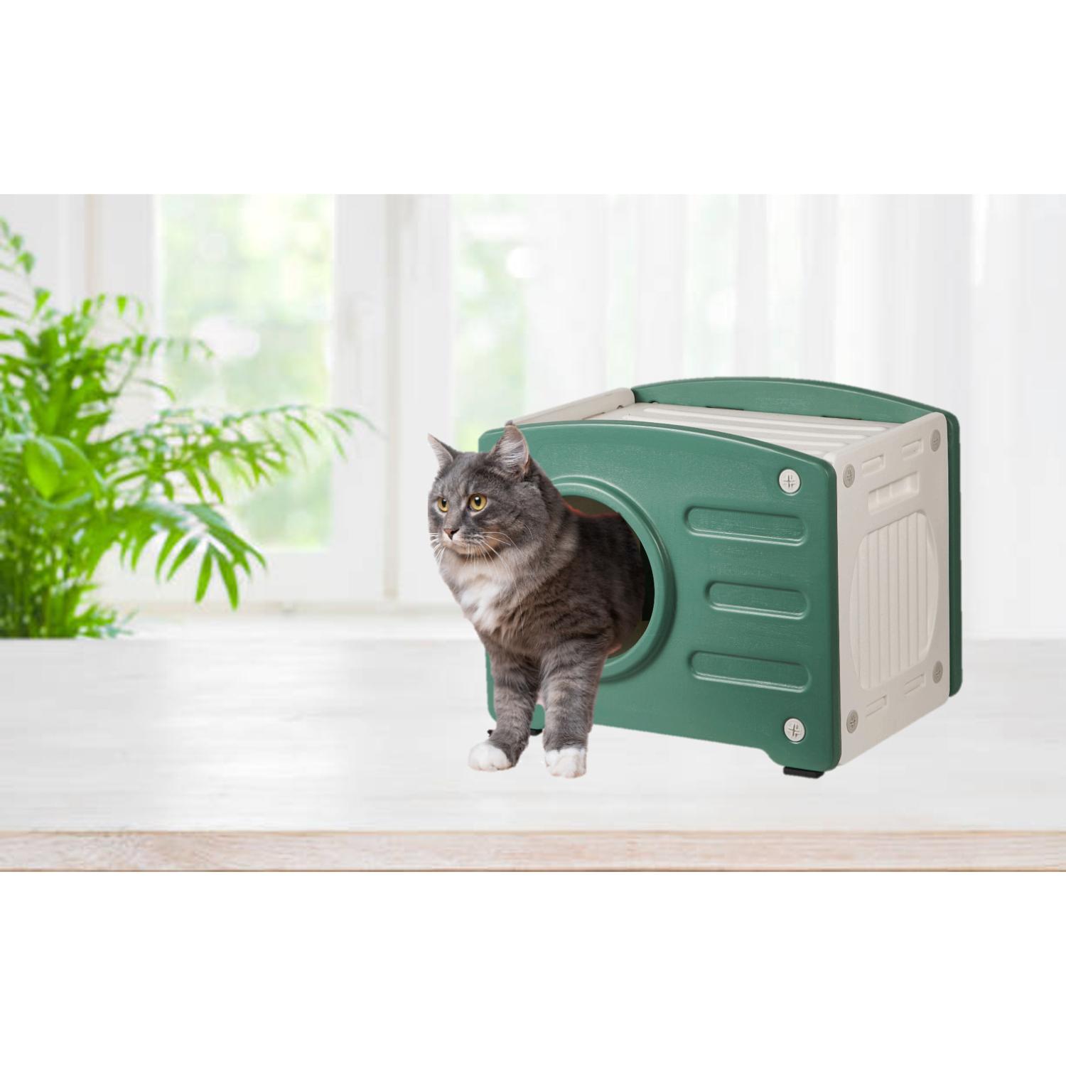 CASA PARA GATOS DE PVC EXTRA GRANDE - COOL CAT - 2