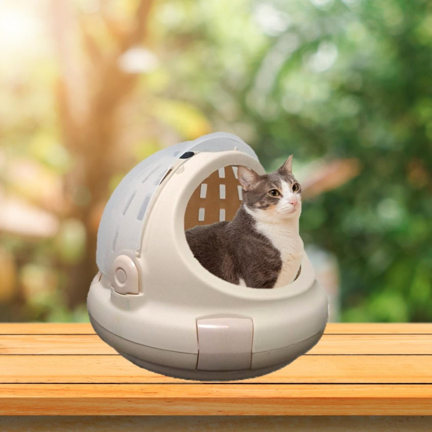 CAMA PORTÁTIL PARA GATOS DISEÑO CÁPSULA - COOL CAT - 6