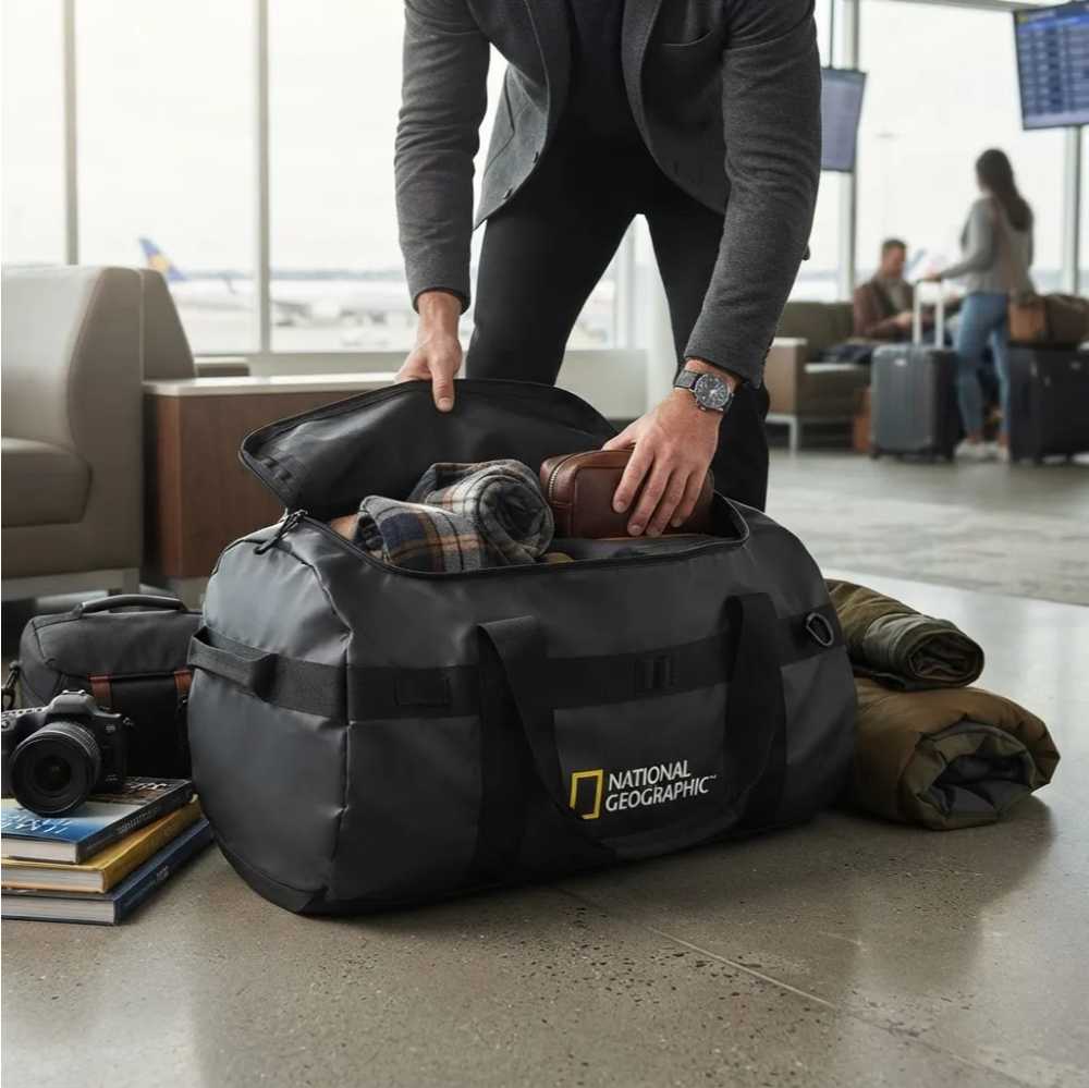 BOLSO NATIONAL GEOGRAPHIC NEGRO TRAVEL DUFFLE 80L - 3