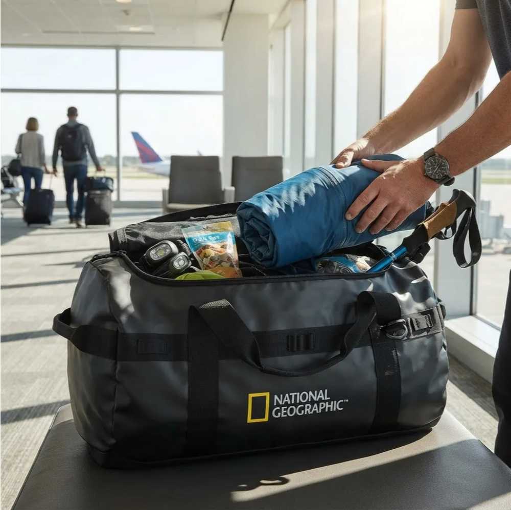 BOLSO NATIONAL GEOGRAPHIC BNG1052 NEGRO TRAVEL DUFFLE 50L - 4