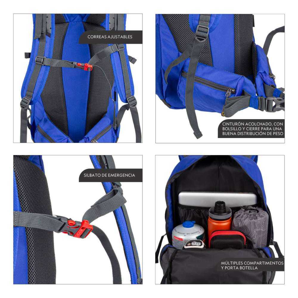 MOCHILA CROSS RIVER COLOR AZUL DE 30 LITROS - NATIONAL GEOGRAPHIC - 6