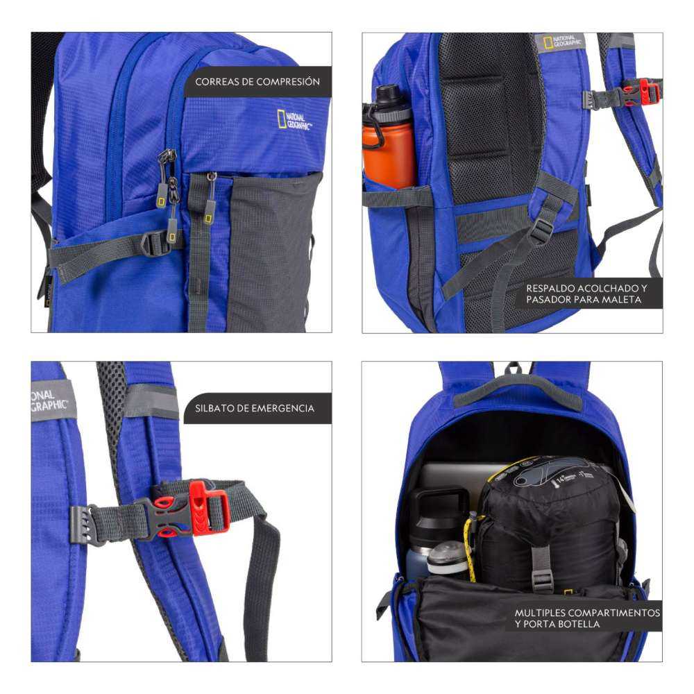 MOCHILA DAL LAKE COLOR AZUL DE 26 LITROS - NATIONAL GEOGRAPHIC - 6