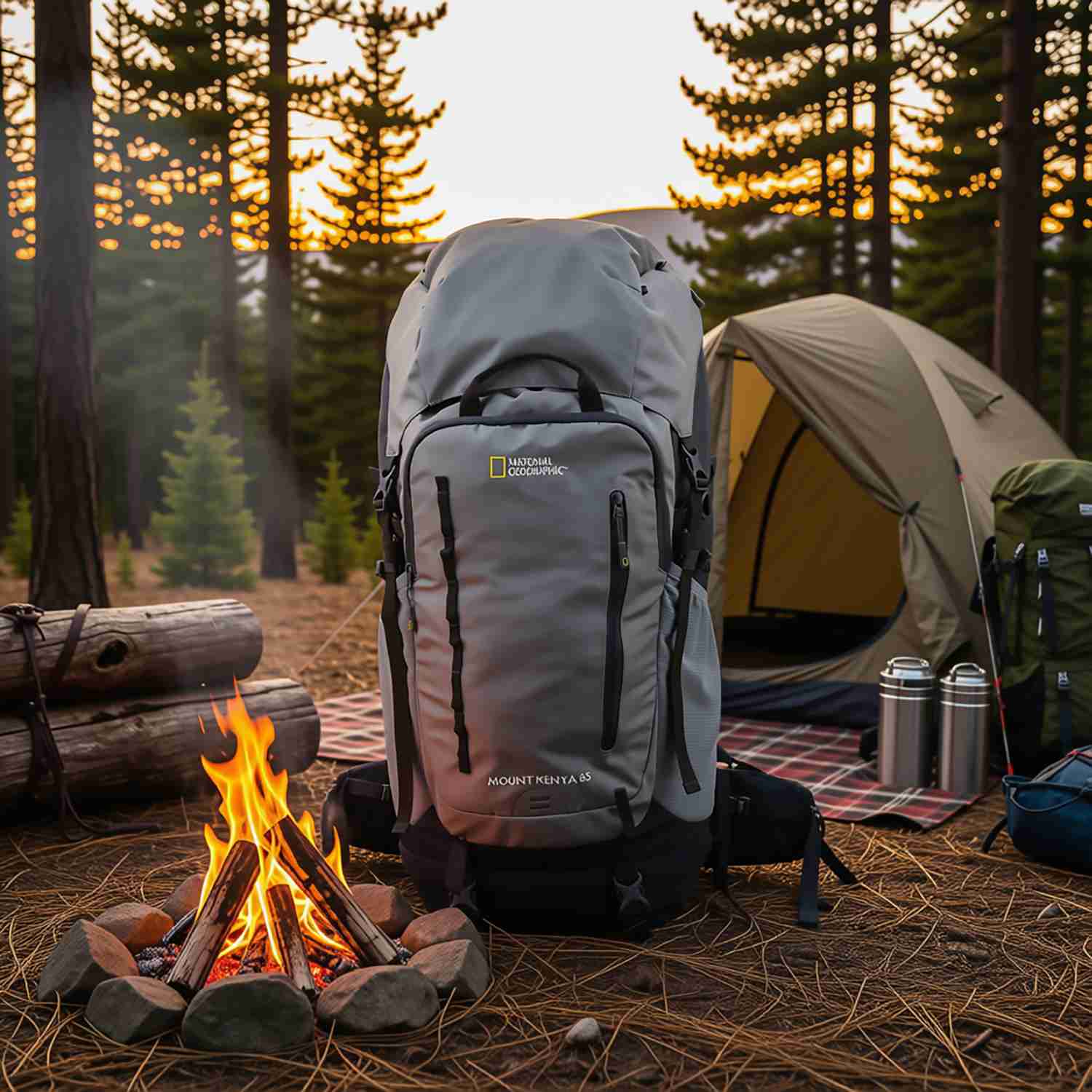 MOCHILA MOUNT KENYA COLOR GRIS DE 65 LITROS - NATIONAL GEOGRAPHIC - 3