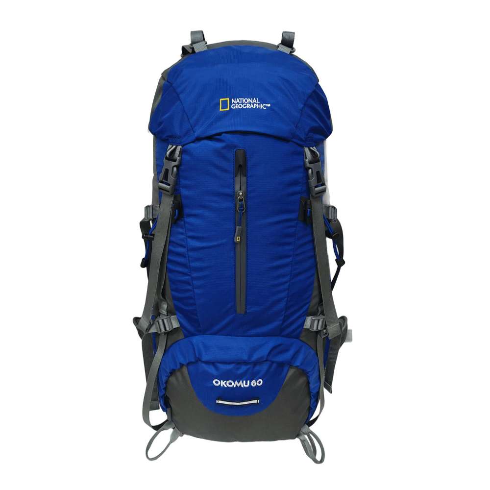 MOCHILA OKOMU COLOR AZUL DE 60 LITROS - NATIONAL GEOGRAPHIC - 1