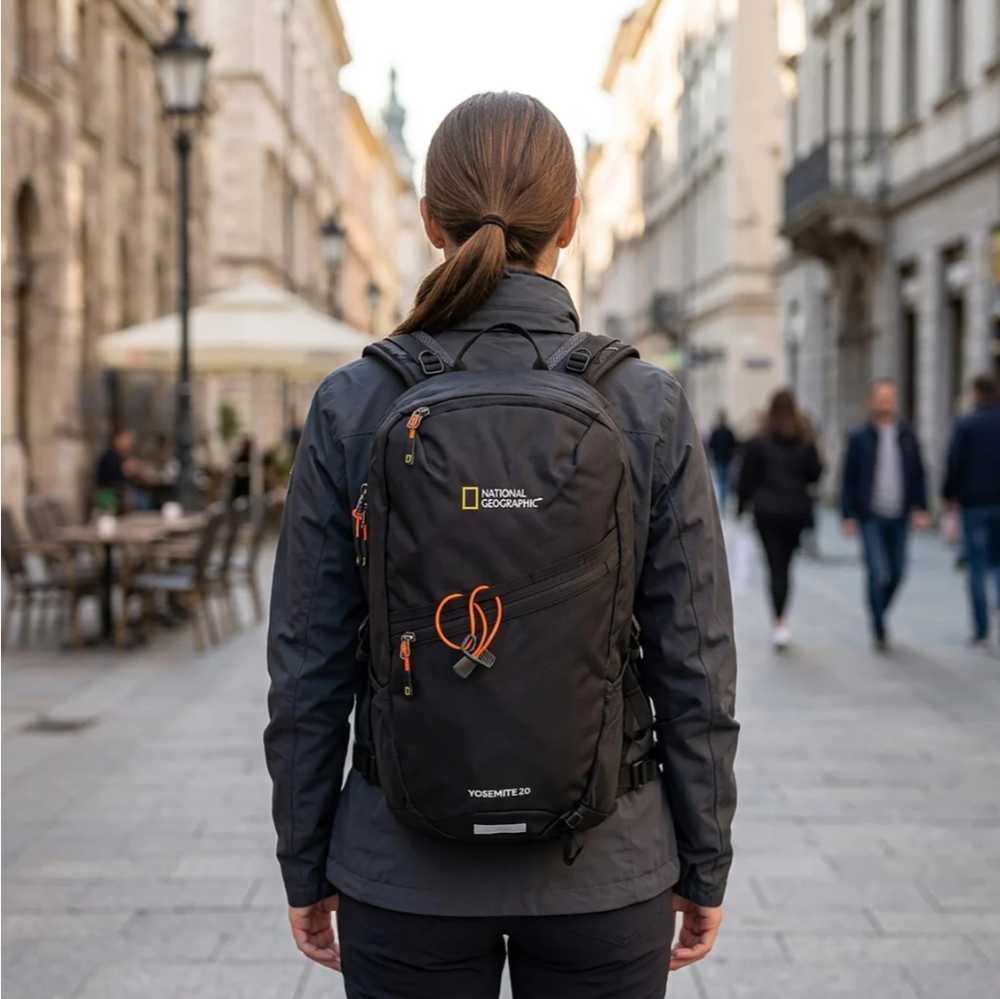 MOCHILA YOSEMITE COLOR NEGRO DE 20 LITROS - NATIONAL GEOGRAPHIC - 6