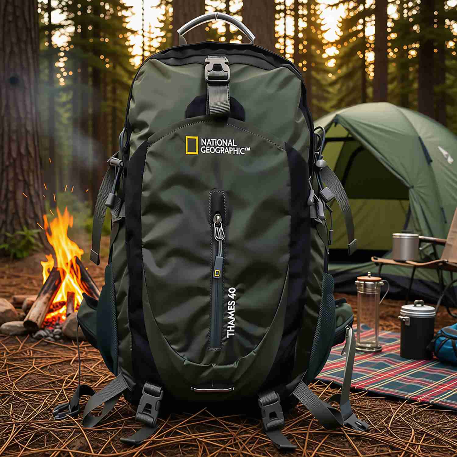 MOCHILA THAMES COLOR GRIS DE 40 LITROS - NATIONAL GEOGRAPHIC - 4